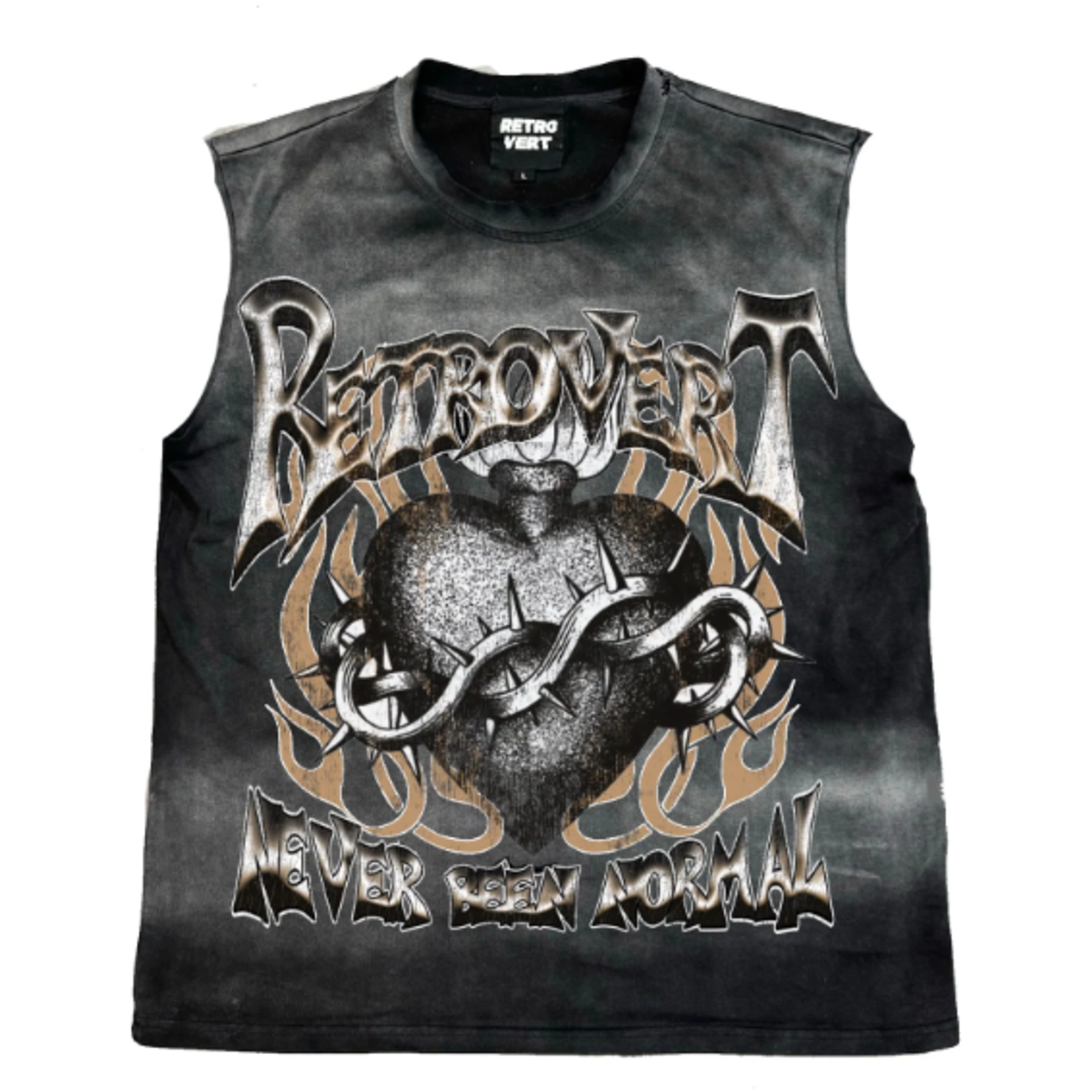 Retrovert Retrovert Heart Thorn Cutoff T-shirt
