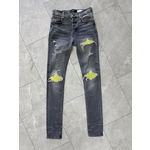 Amiri Used Amiri Mx1 Yellow Slit Jeans
