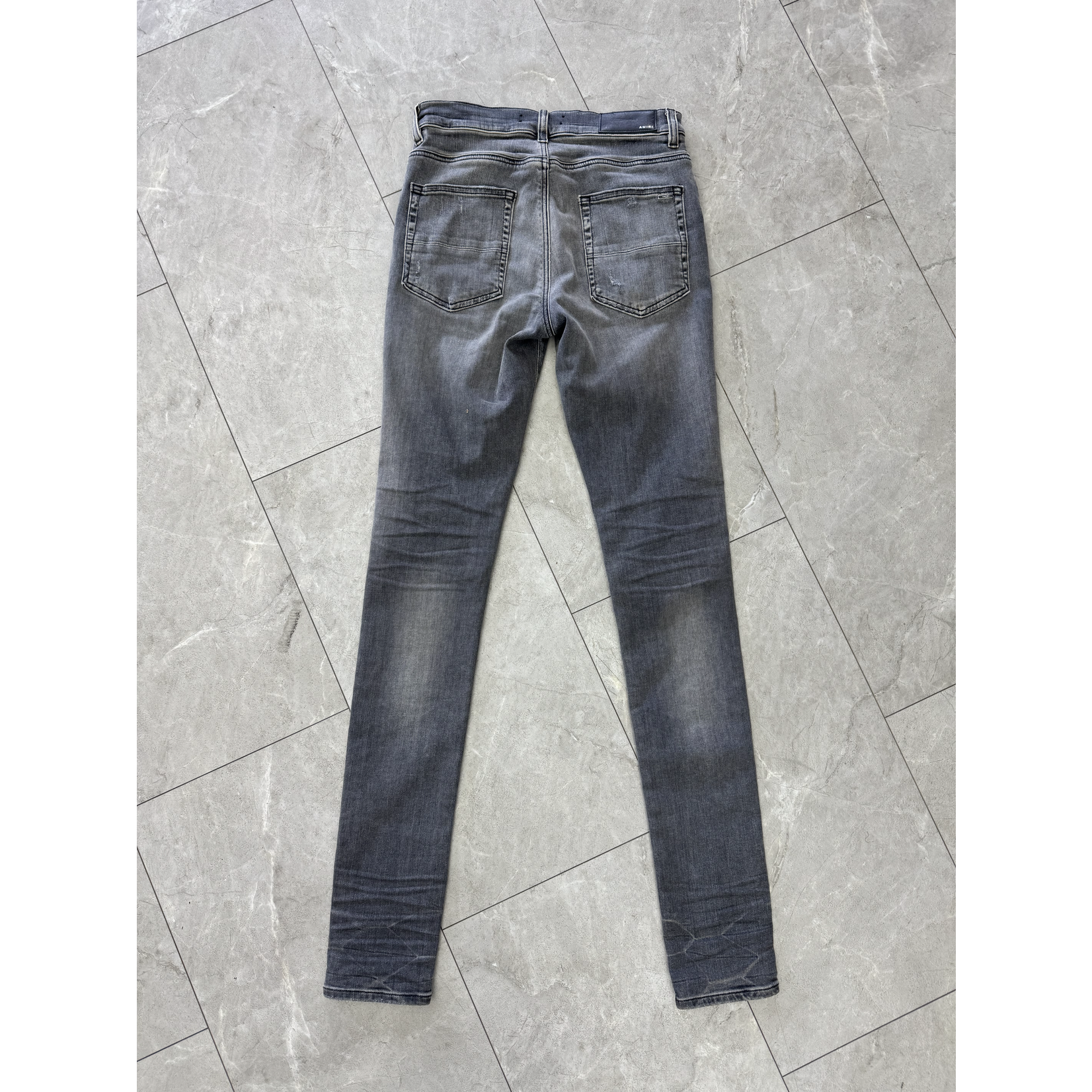 Amiri Used Amiri Mx1 Yellow Slit Jeans