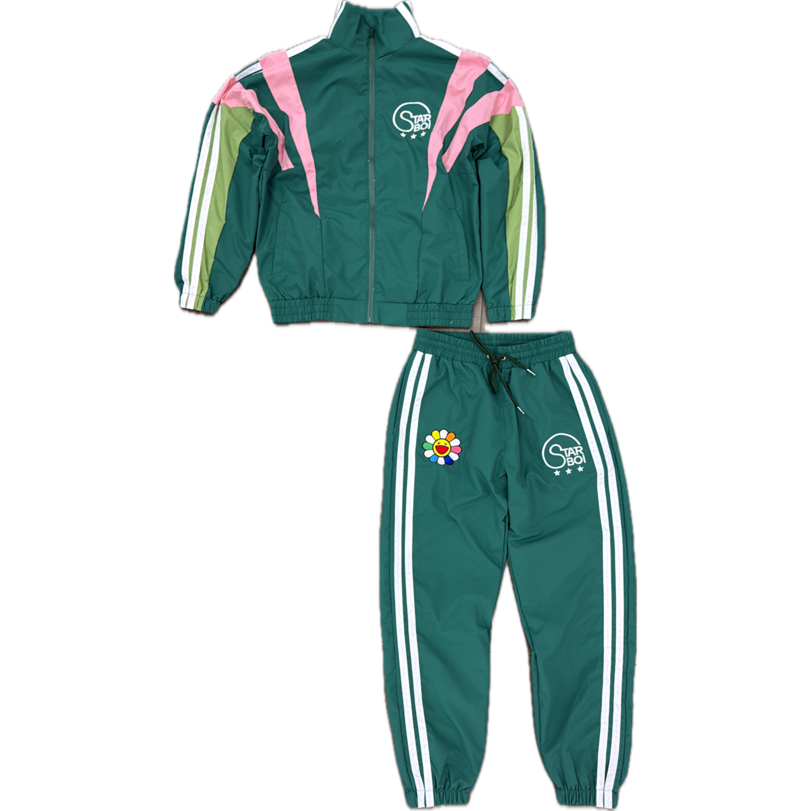 Star Boi 3 Starboi Green Track Suit