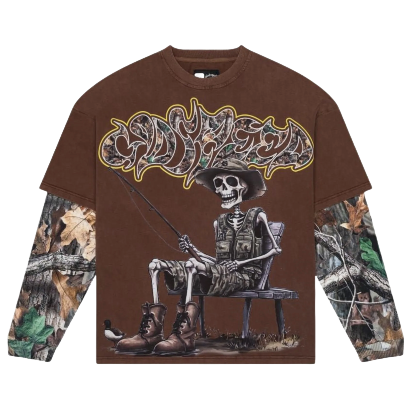 Godspeed Gone Fishing Layered L/S Brown