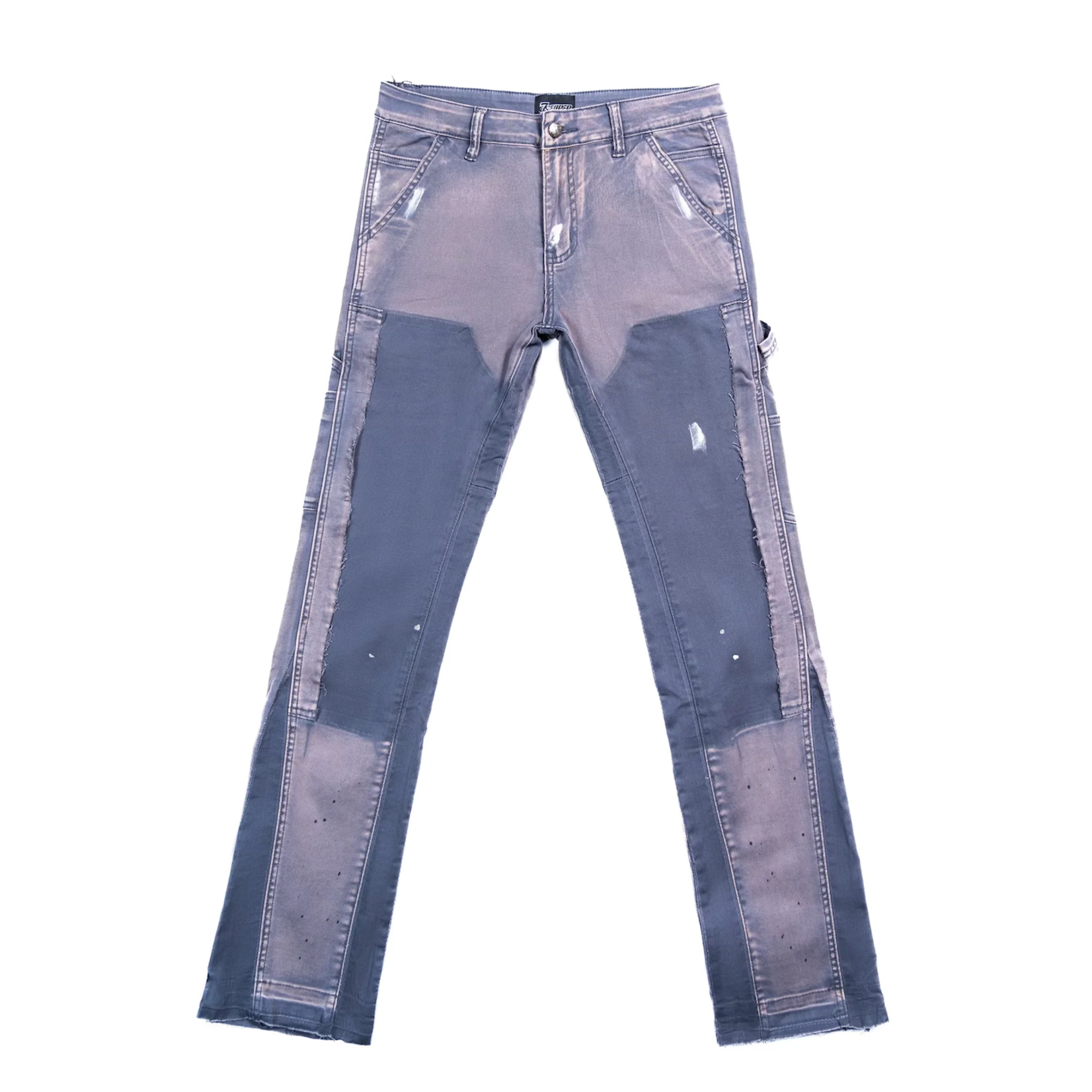 TRIPLE 7 7Sniper Grey Flare  Pants