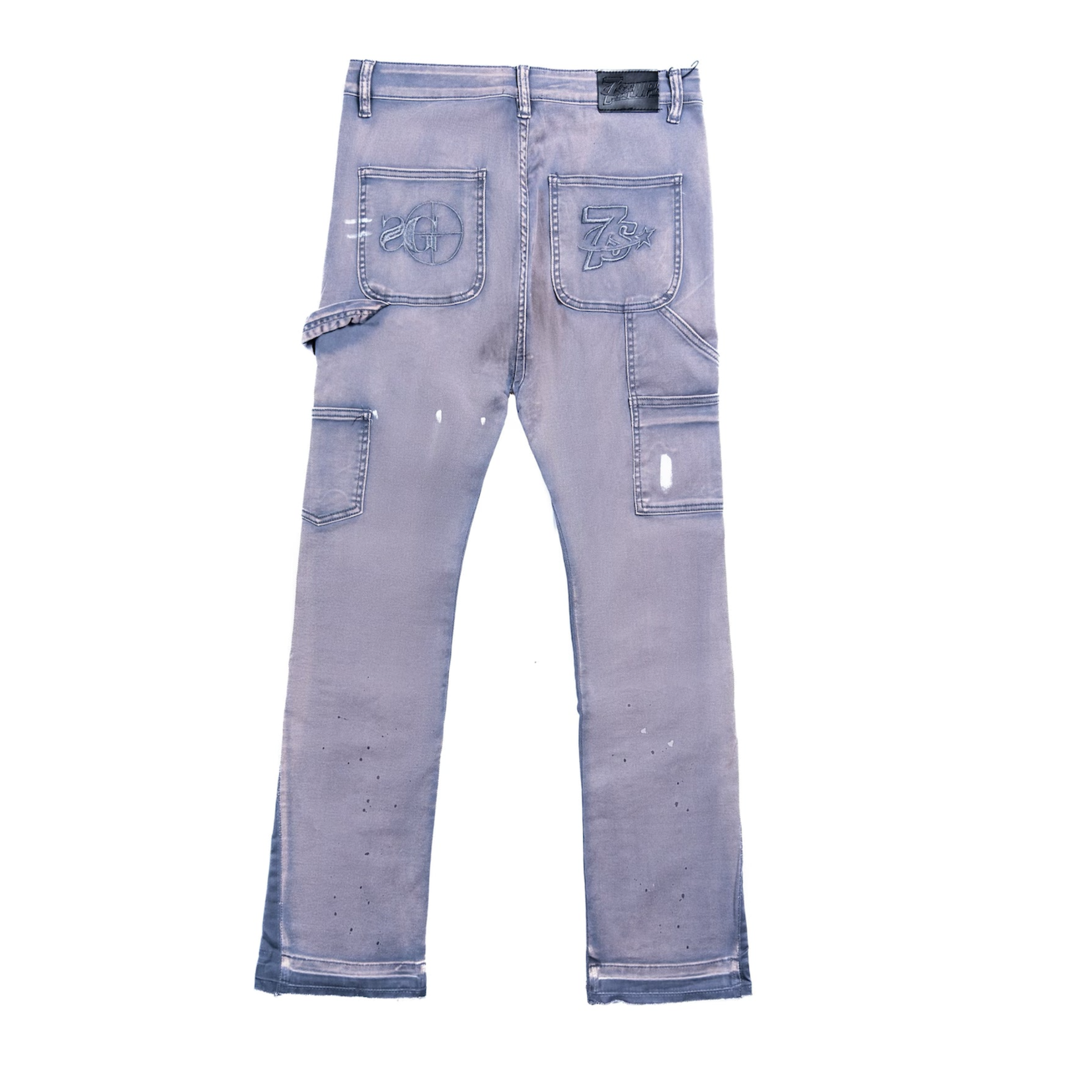 TRIPLE 7 7Sniper Grey Flare  Pants