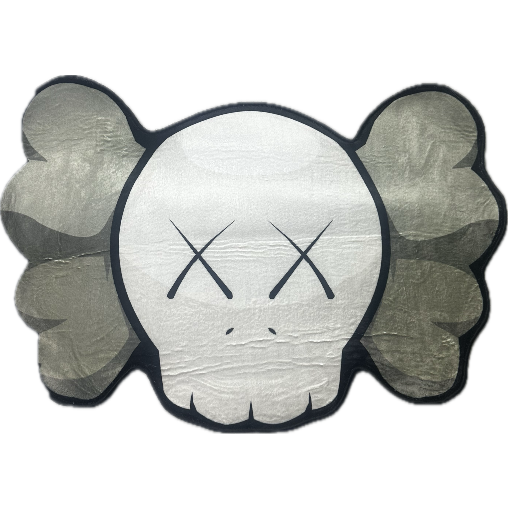 Kaws Style Face Rug Grey