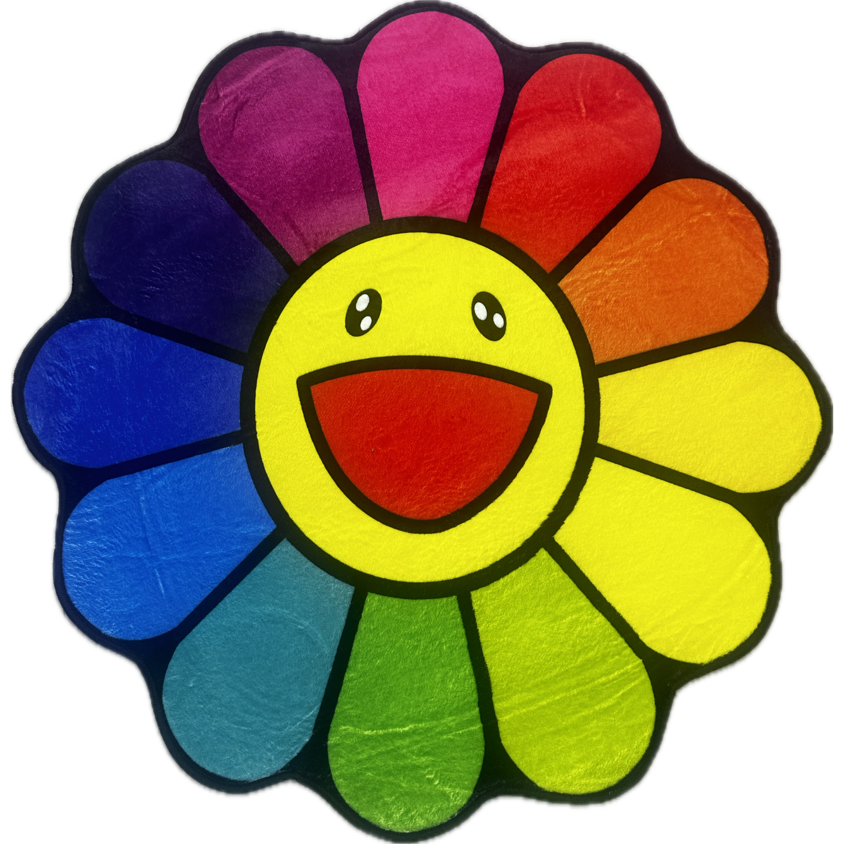 Murakami Style Multicolor Flower Rug