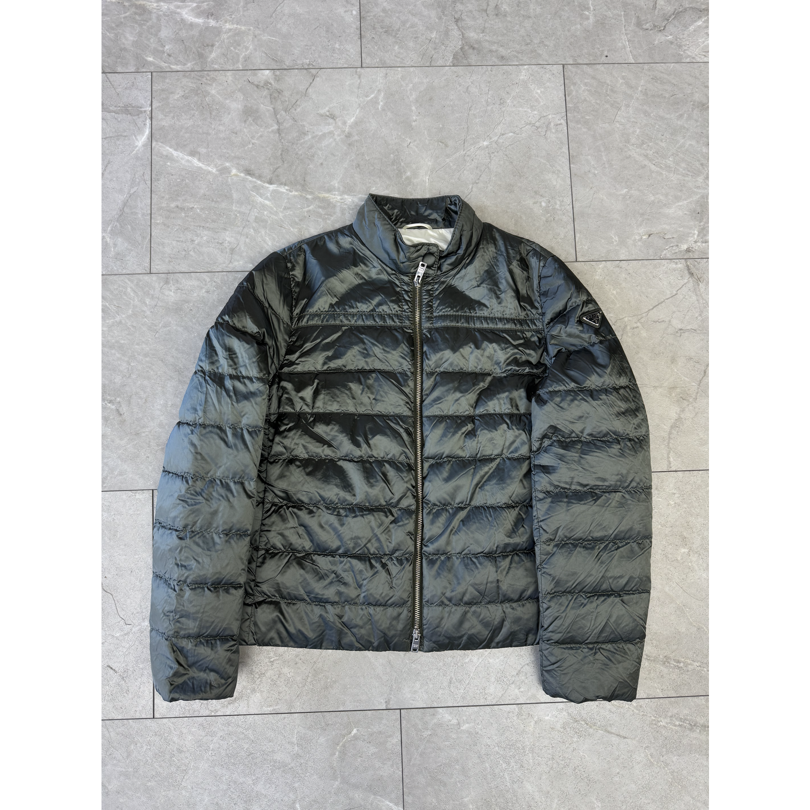 PRADA Used PRADA Milano Puffer Jacket Sage Green