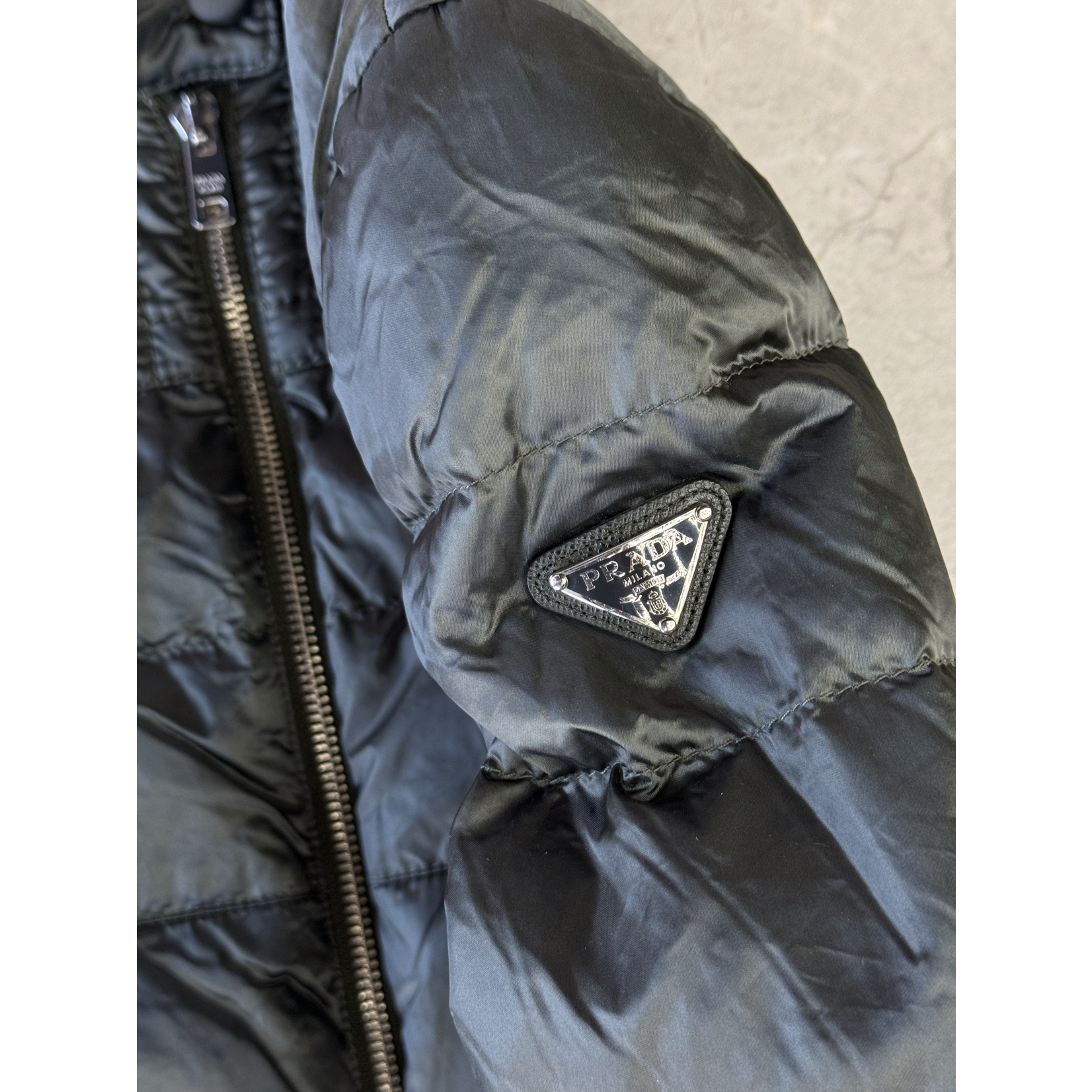 PRADA Used PRADA Milano Puffer Jacket Sage Green