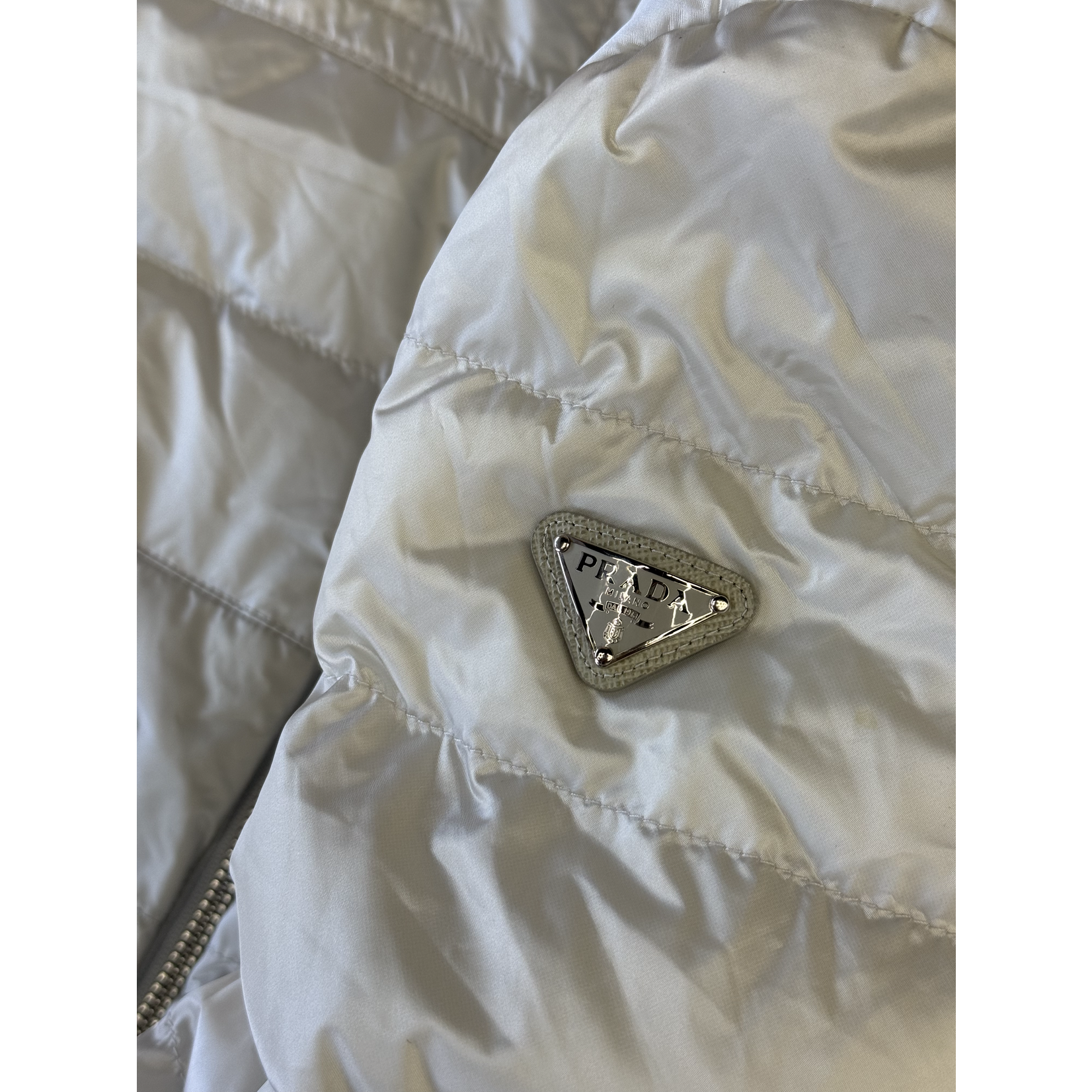 PRADA Used PRADA Milano Puffer Jacket White