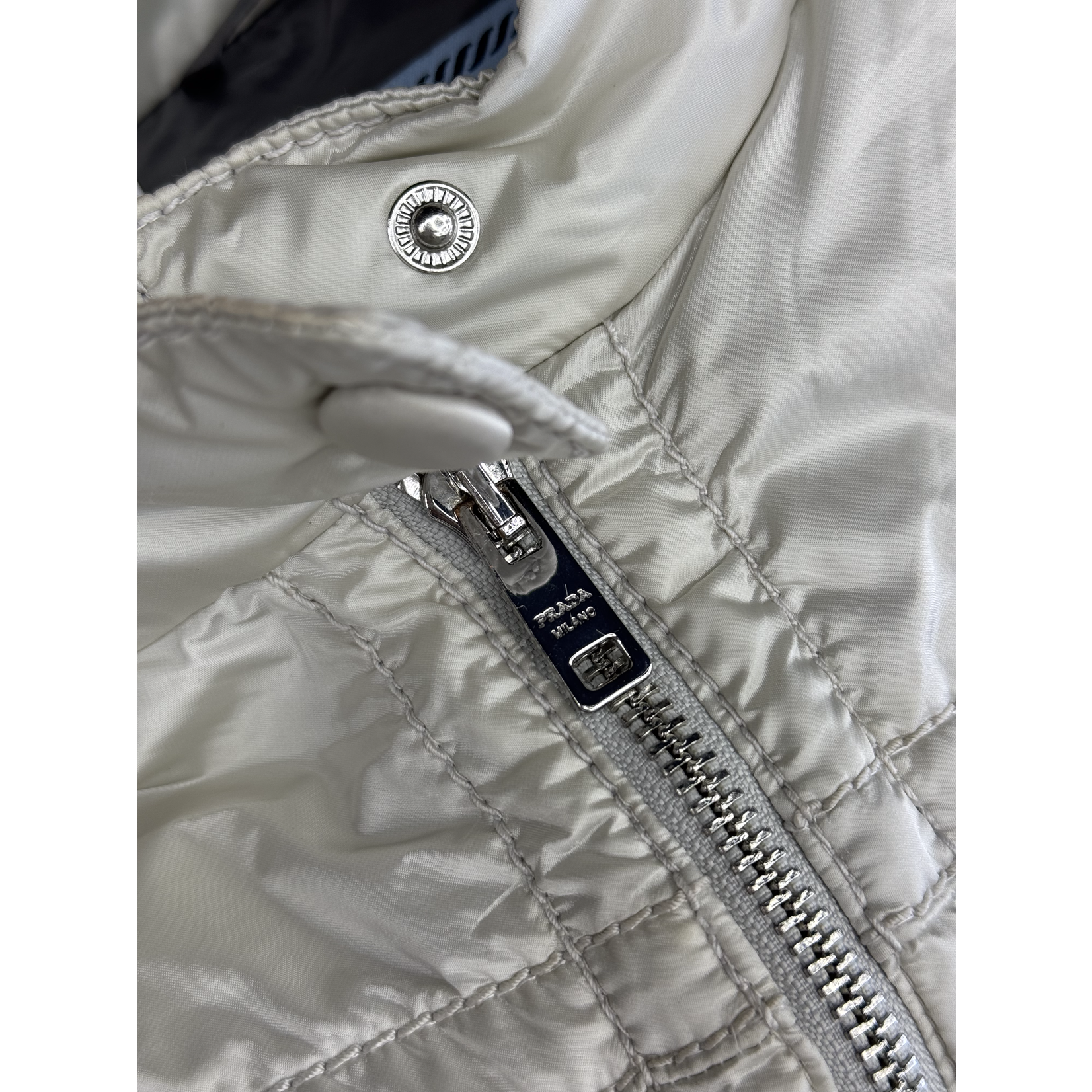 PRADA Used PRADA Milano Puffer Jacket White