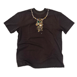 Birth Of Royal Child Necklace Tee Dark Grey