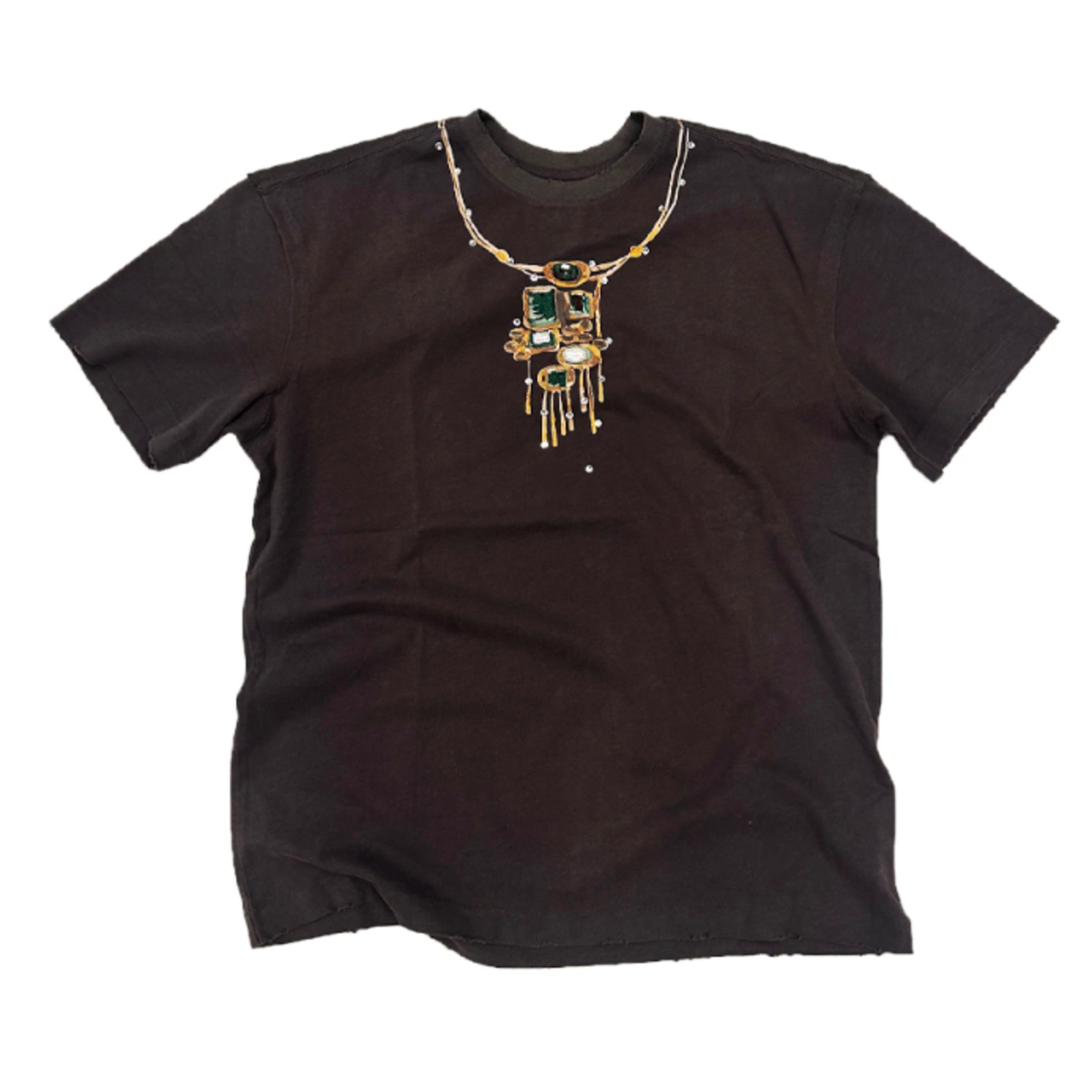 Birth Of Royal Child Necklace Tee Dark Grey