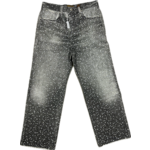 Birth Of Royal Child 3D Printing Washed Swarvoski Denim Black