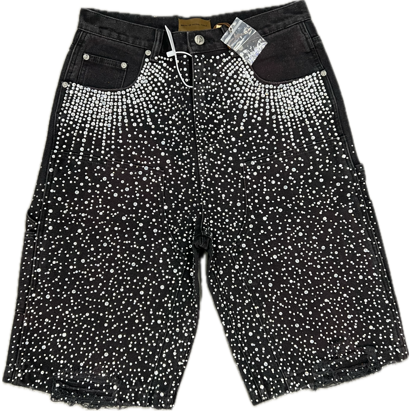 Birth Of Royal Child Diamond Jorts Black