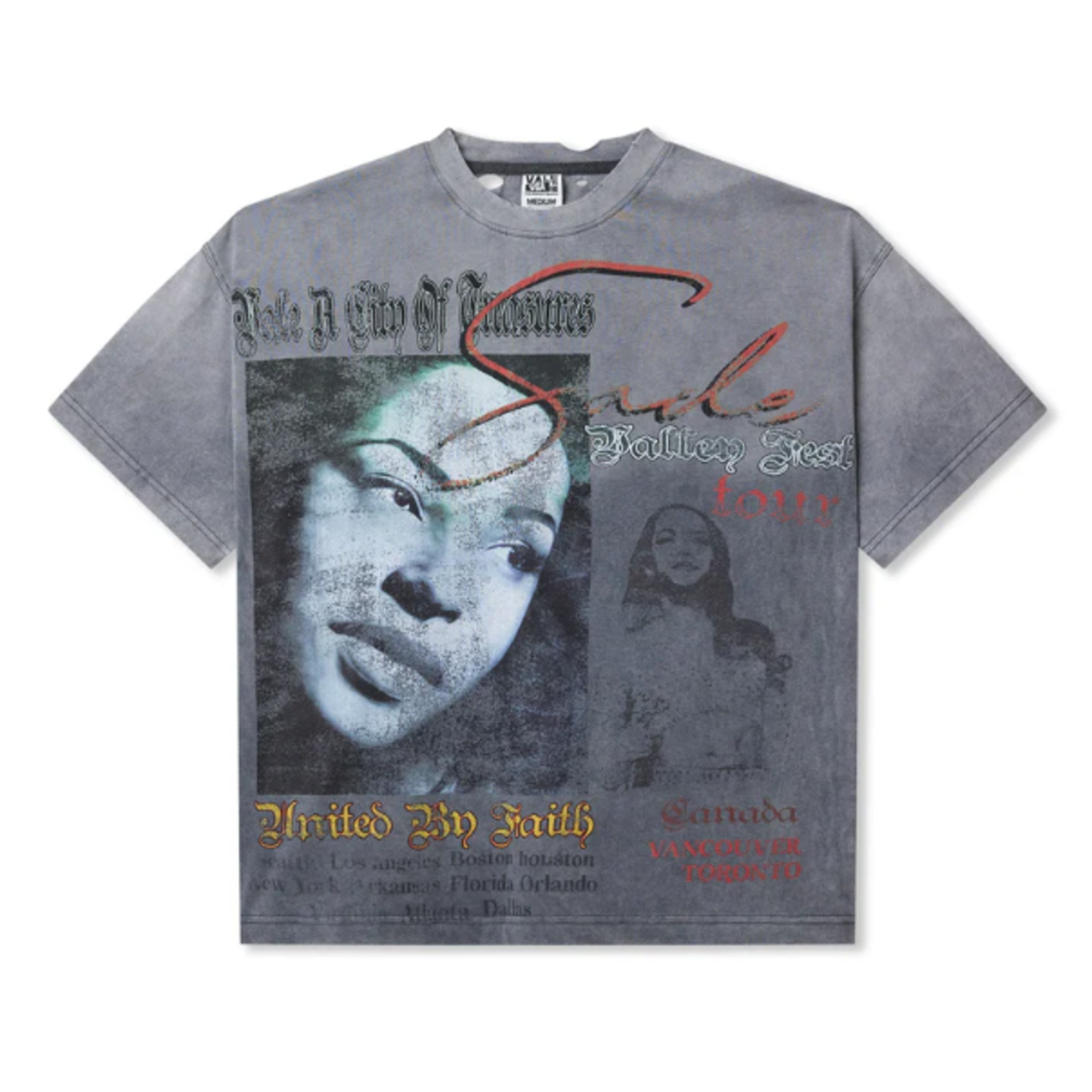 Vale Vale Thrashed Valley Tour Tee Grey