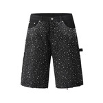 Rhinestone Cowboy Jorts Black Wash