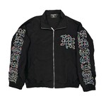 Mixed Emotion M.E Rhinestone Track Jacket Black