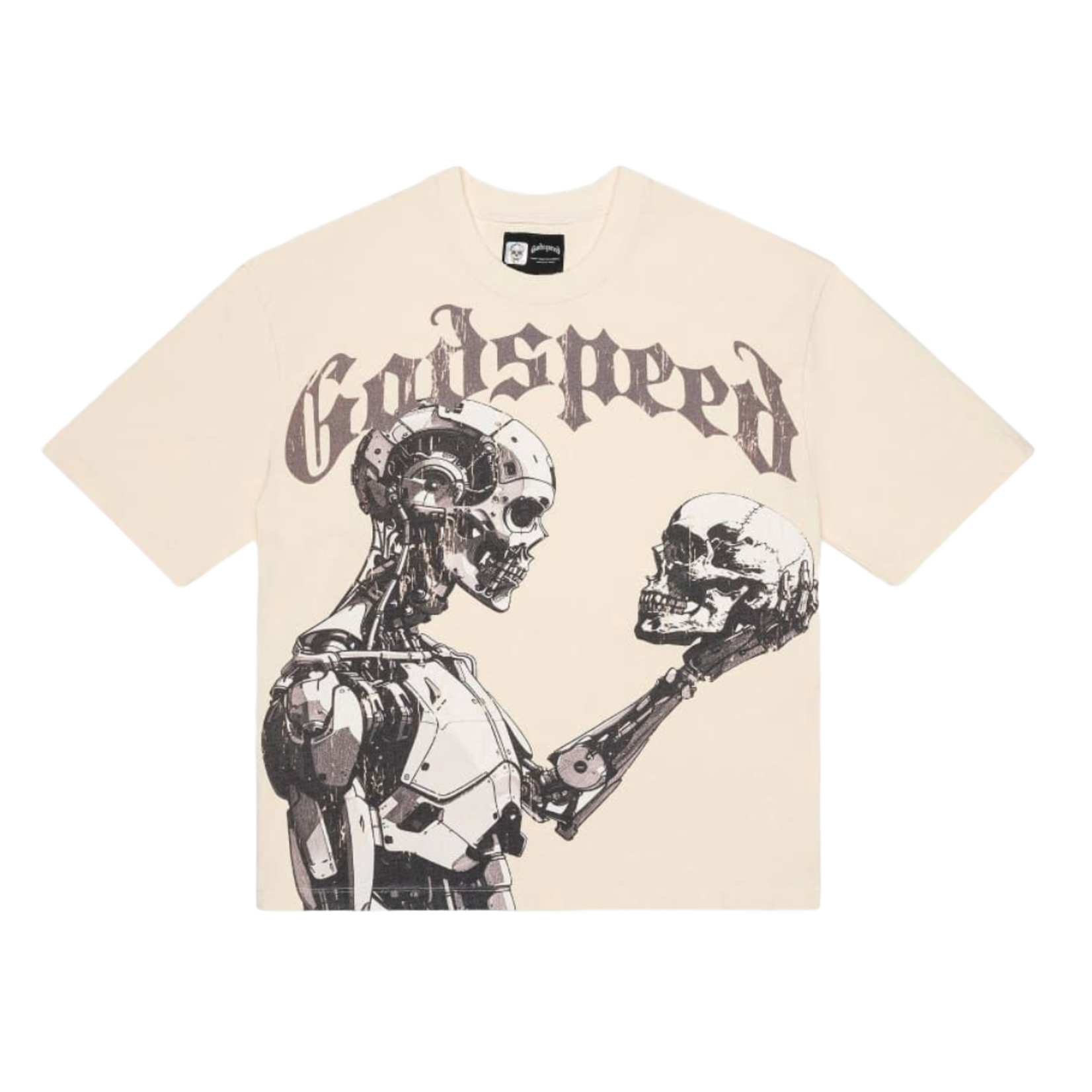 Godspeed Godspeed Mankind vs Ai Bone/Black Tee