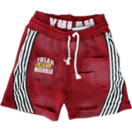 Yulan Yulan Double Layer Sweat Shorts Red