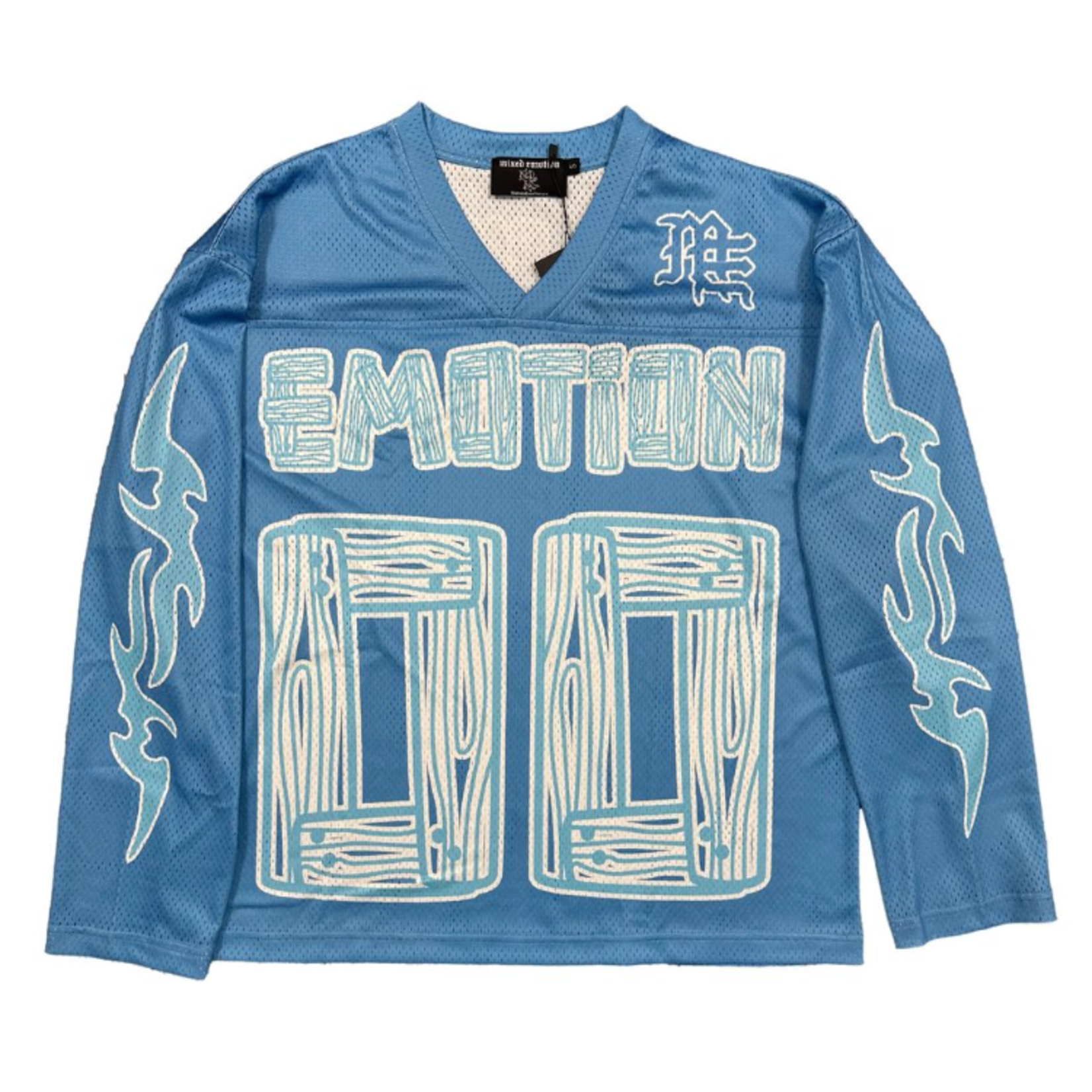 Mixed Emotion M.E Oversized Lightning Jersey Blue