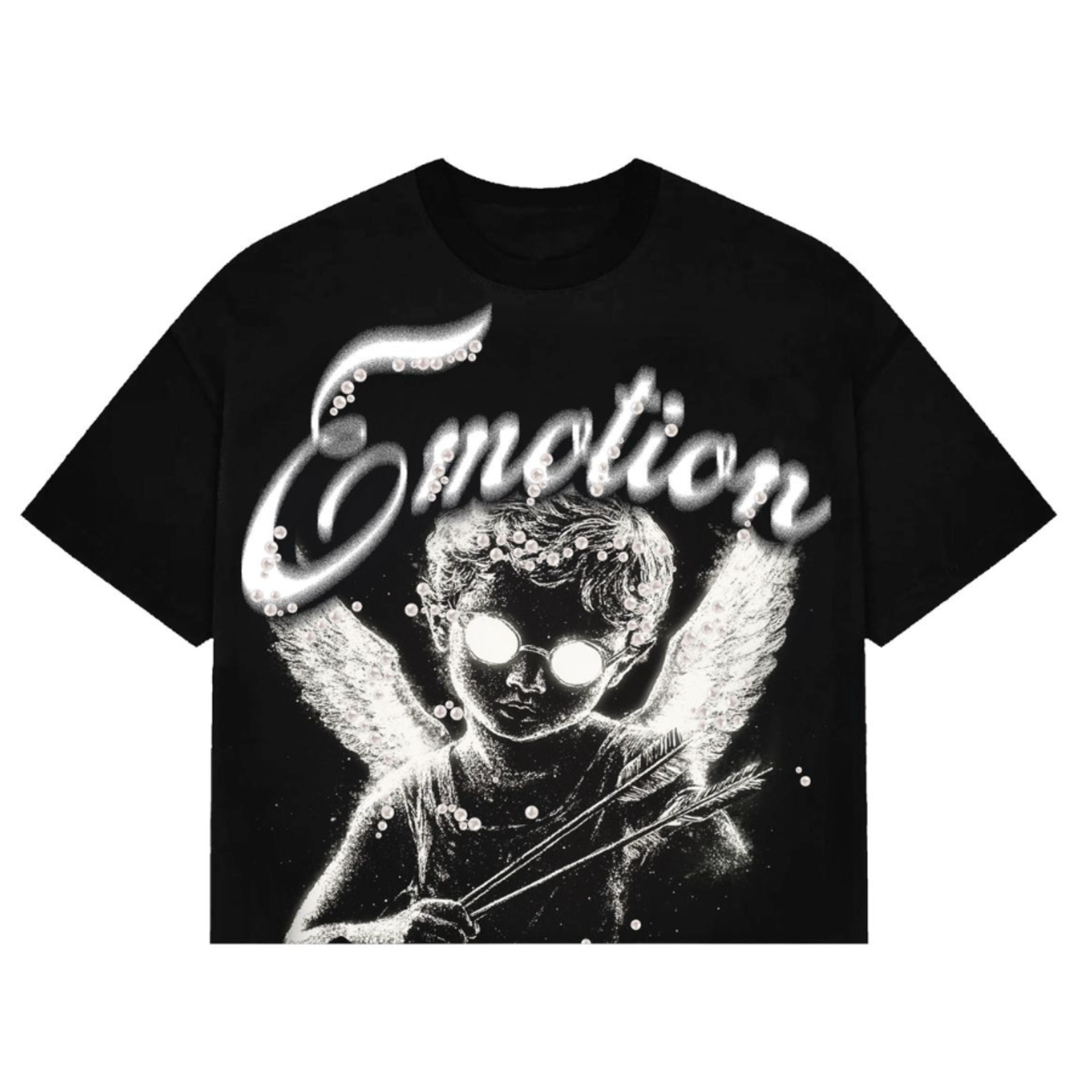 Mixed Emotion M.E Pearl Tee Black