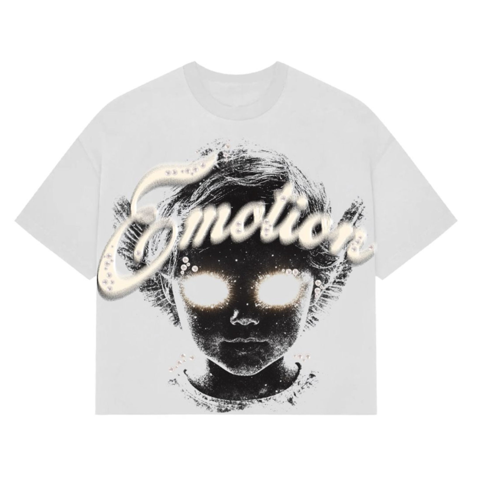 Mixed Emotion M.E Pearl Tee White