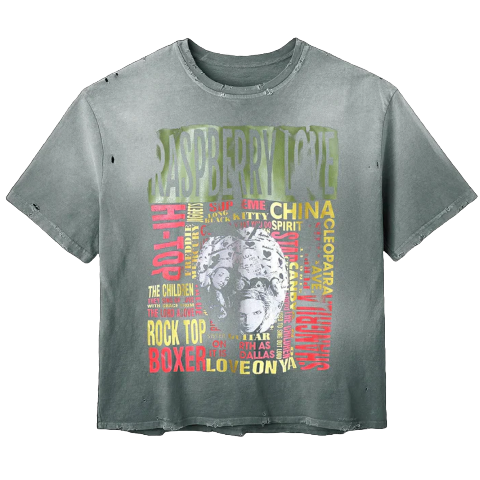 Raspberry Hills GV Mother Tee Grey Wash