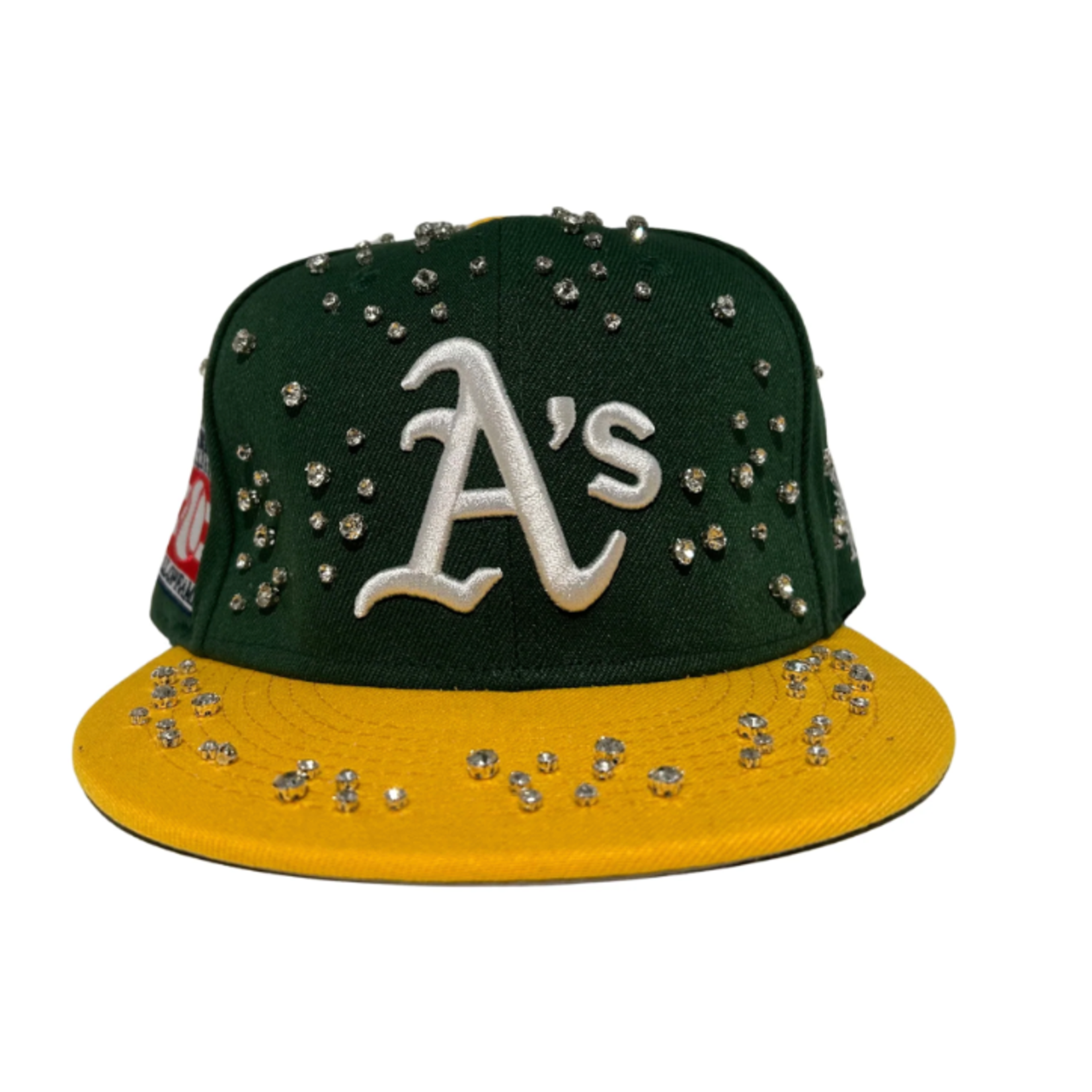 Rhinestone Snapback Athletics A's