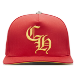 Chrome Hearts CH Gold Button Hat Red/Yellow