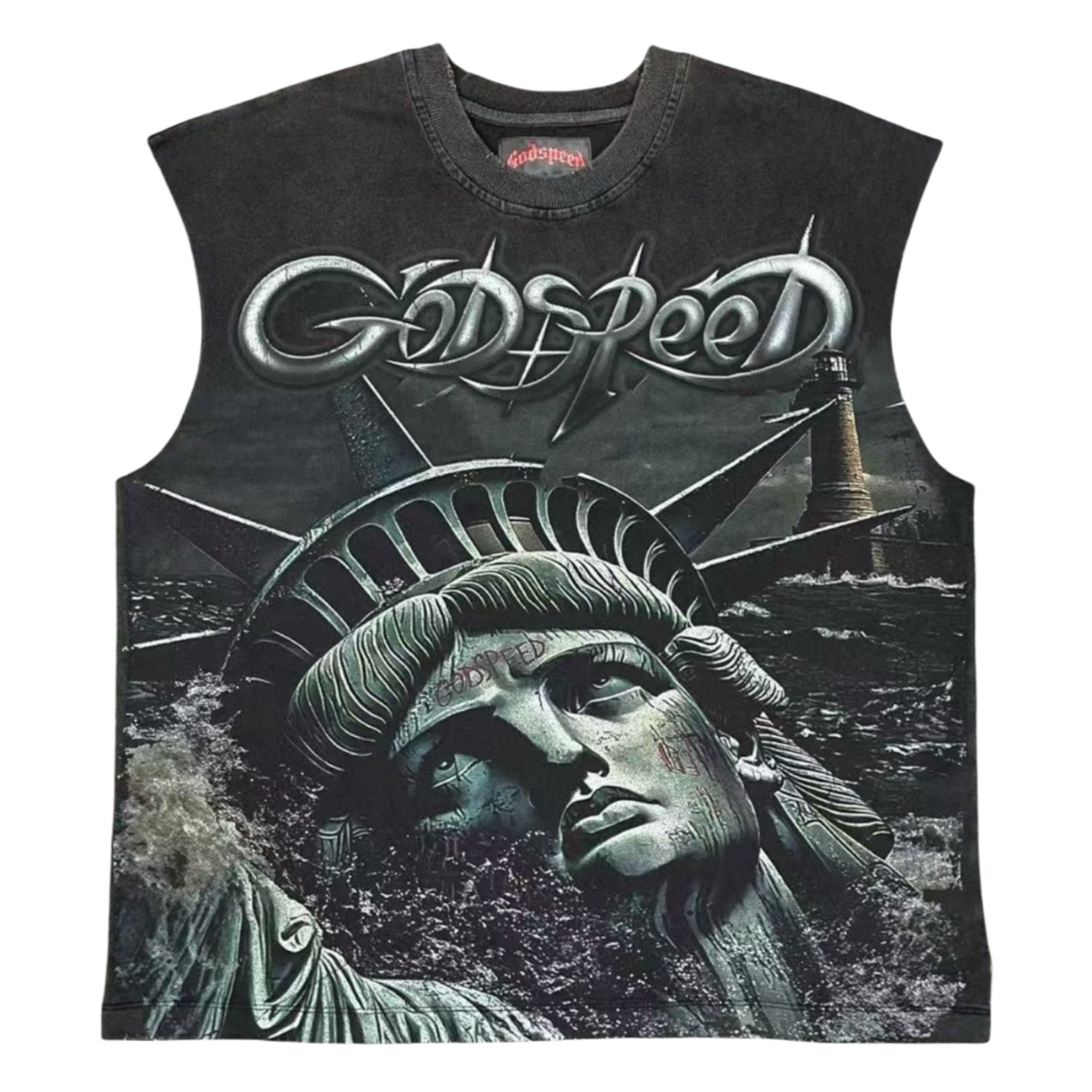 Godspeed Godspeed Sunken Liberty 2 Sleeveless Black Wash