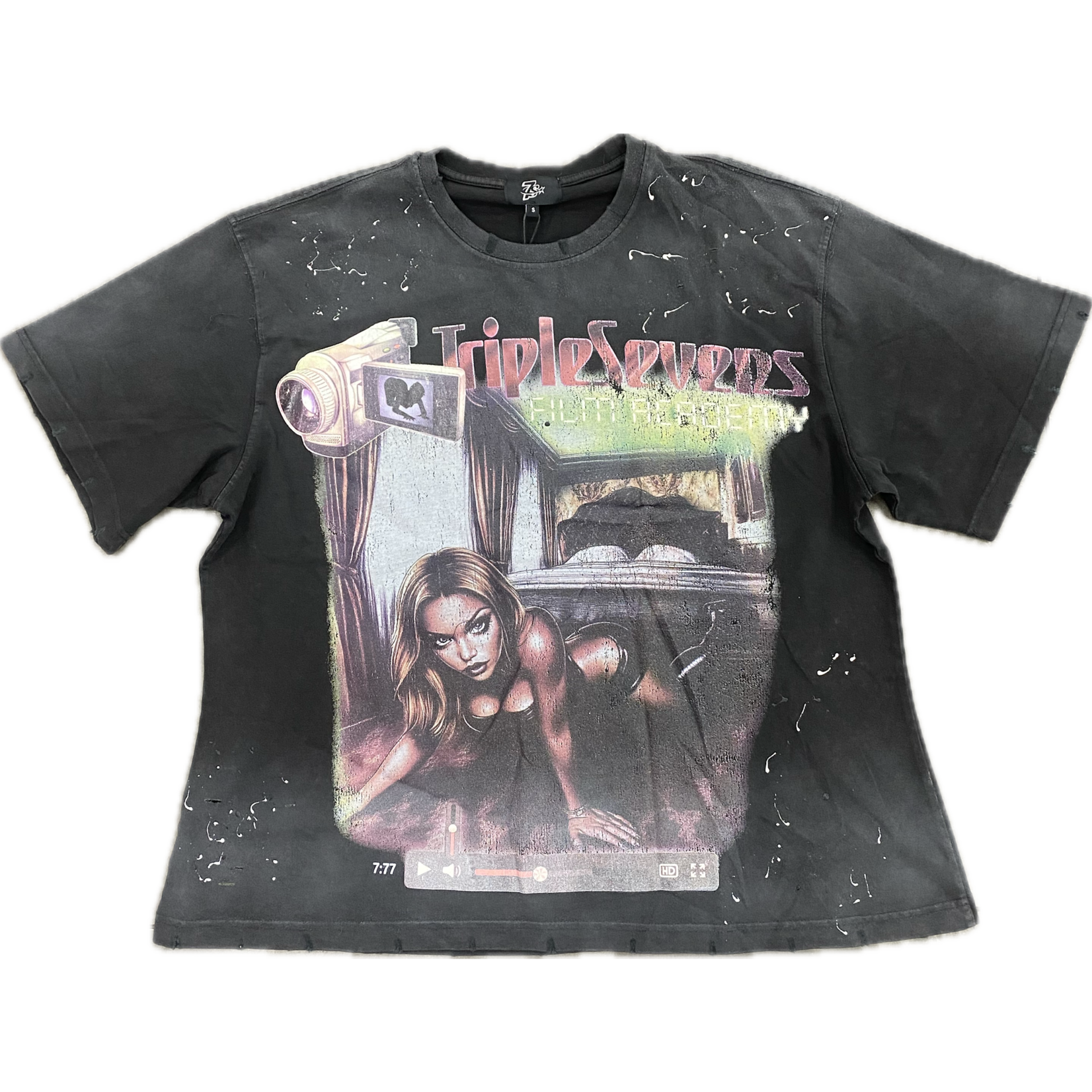TRIPLE 7 Triple 7 Film Tee Black