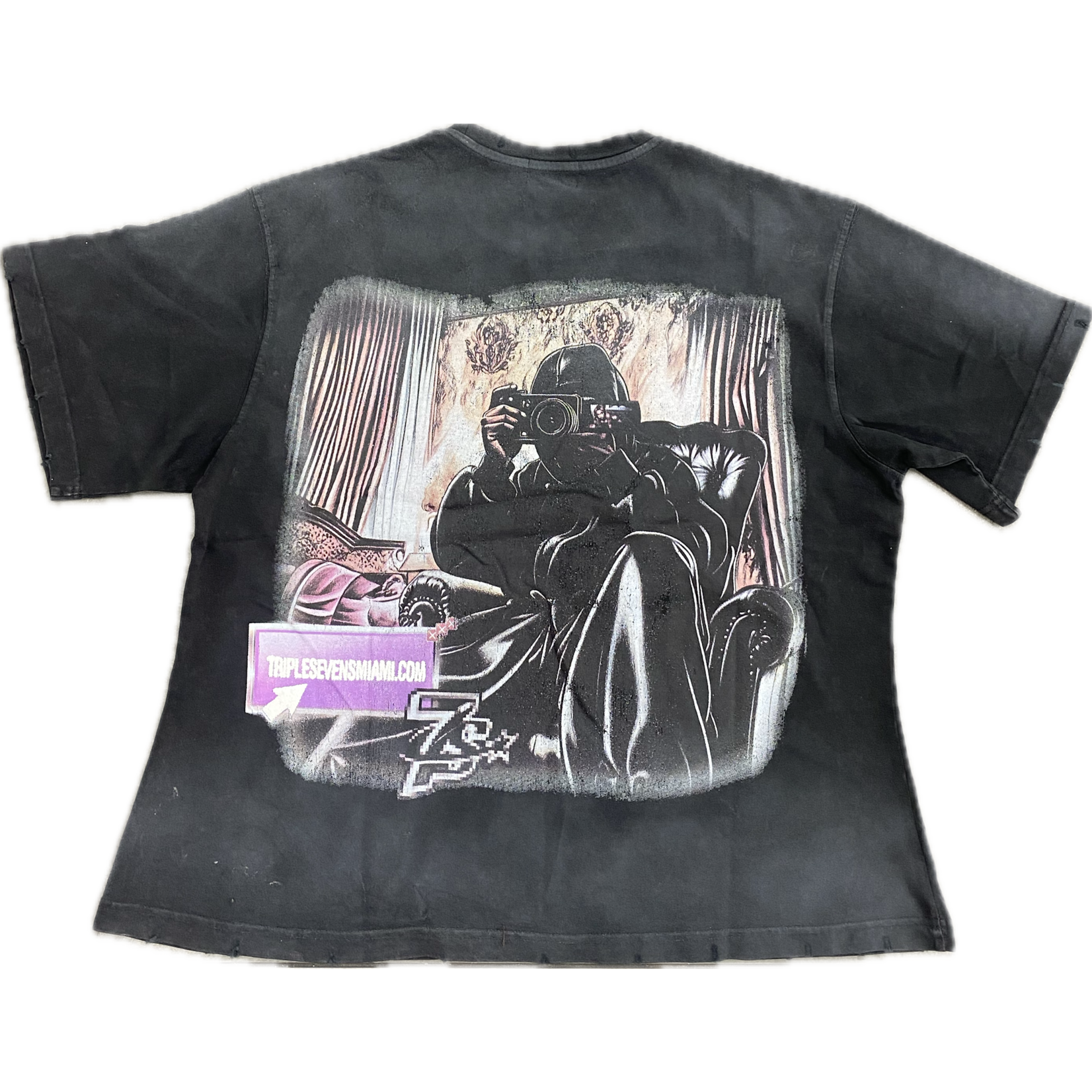 TRIPLE 7 Triple 7 Film Tee Black