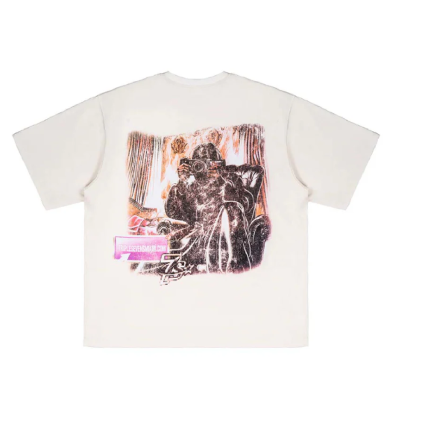 TRIPLE 7 Triple 7 Film Tee Cream