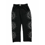 Mixed Emotion M.E Eclipse Rhinestone Sweatpants Black