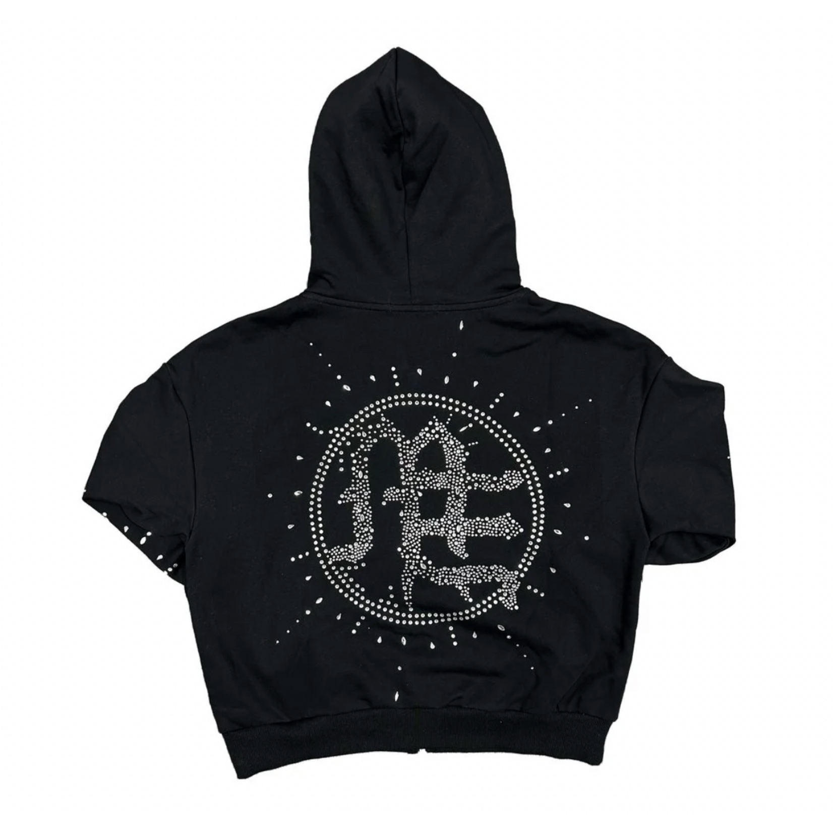 Mixed Emotion M.E Eclipse Rhinestone Hoodie Black