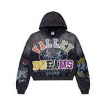 Vale Vale Blasted Zip Up Black