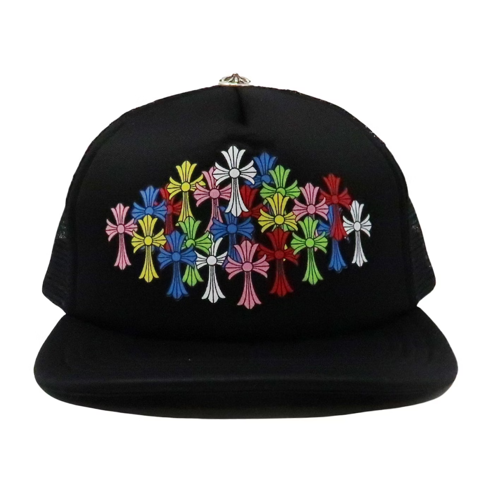 Chrome Hearts Multi Color Crosses Trucker Hat Black
