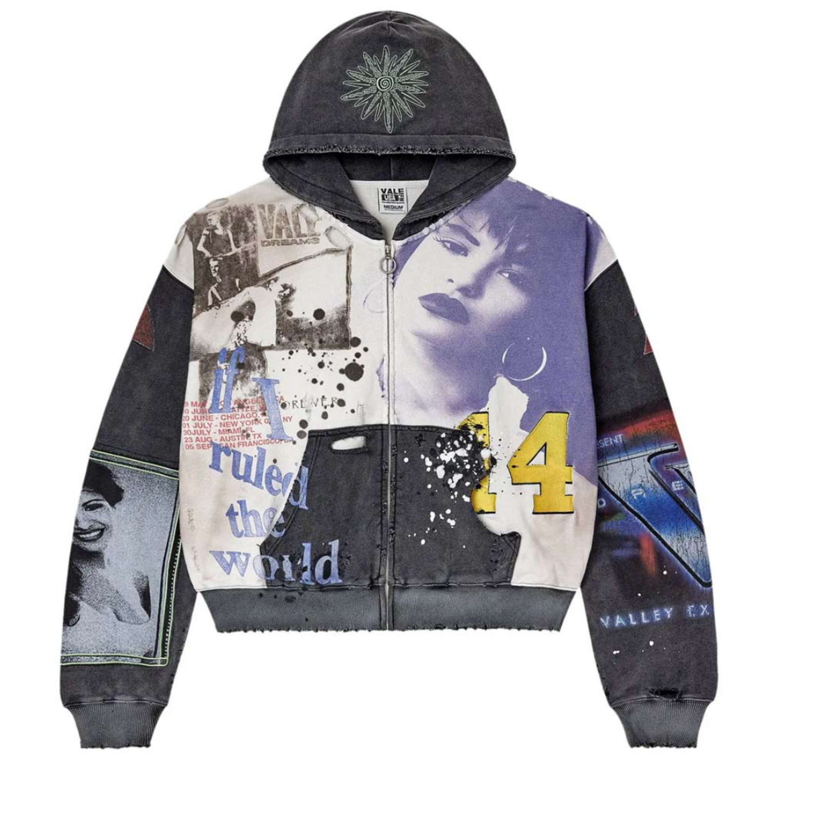 Vale Vale Noise Zip Up Hoodie