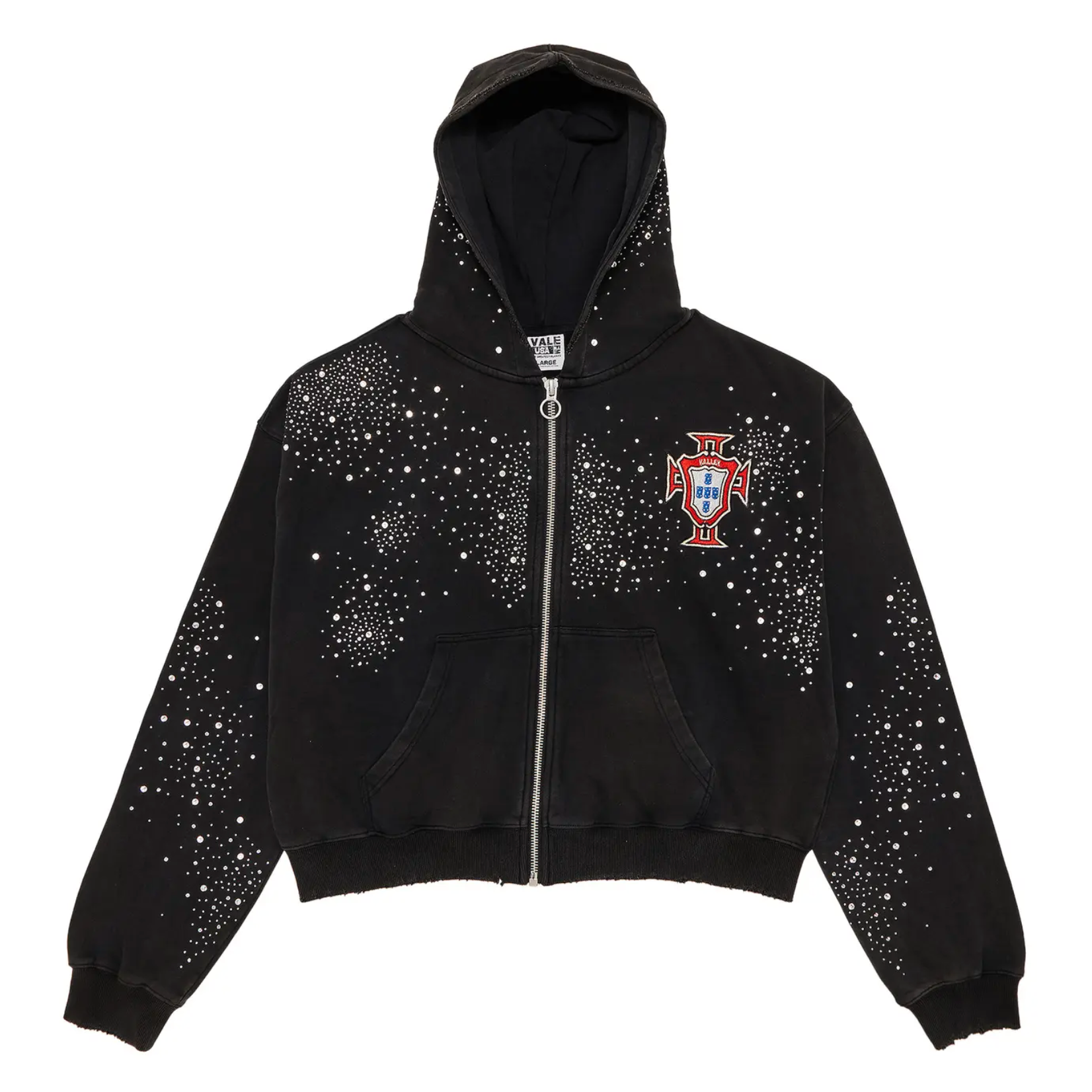 Vale Vale Pluto Cluster Zip Up Black