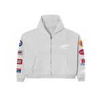 Bottega Desires Bottega Desires Patch Zip Up Grey