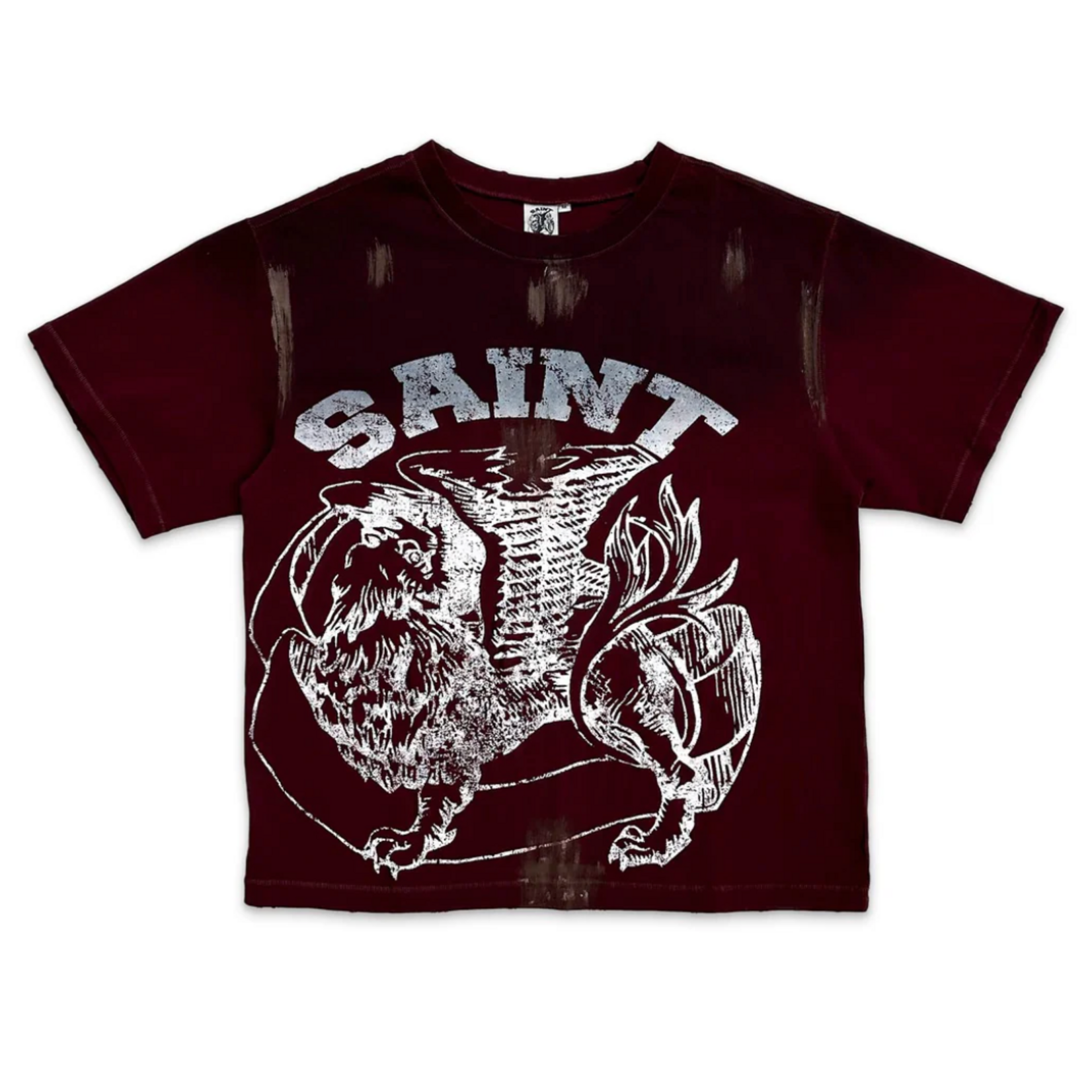 Saint Vanity Saint Vanity Griffin Tee Dirty Burgundy