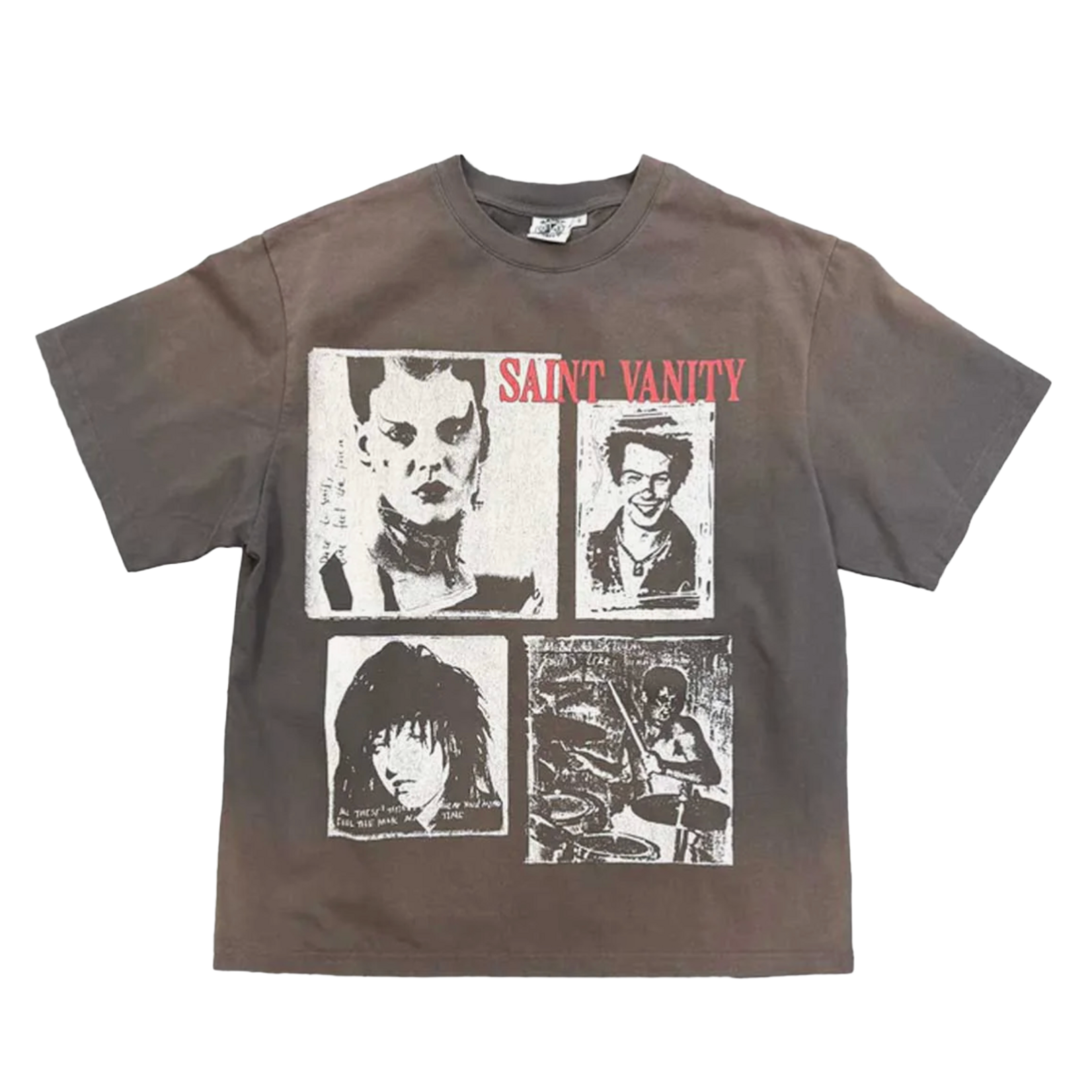 Saint Vanity Saint Vanity Rockstar Tee Brown