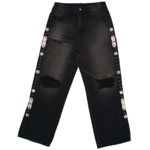 Sorrows Sorrows Embellished Denim Black