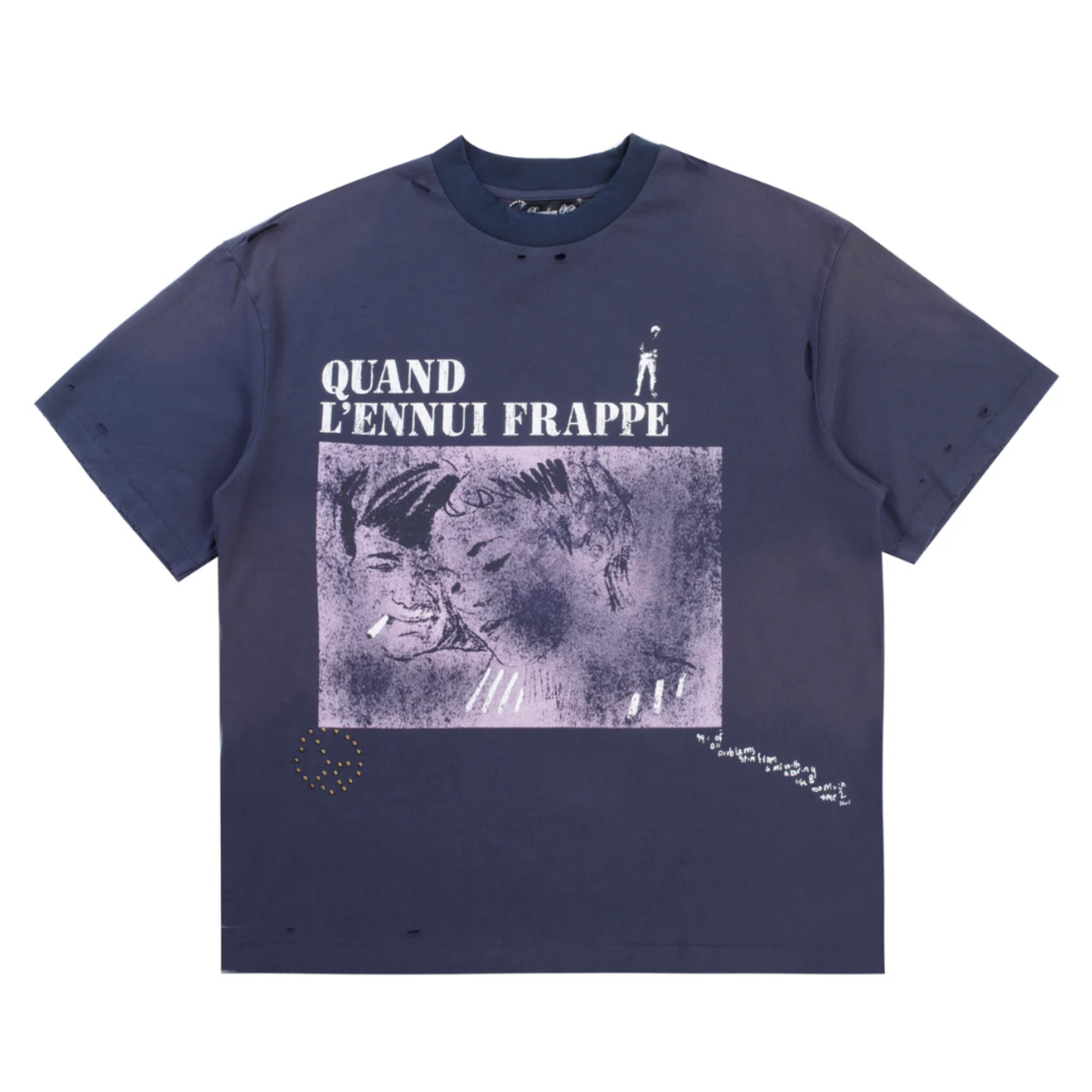 Boredom kills BK French Bordem kills Tee