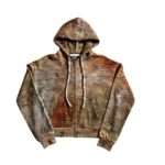 Brainwashed Brainwashed Zip Up Brown Graffiti