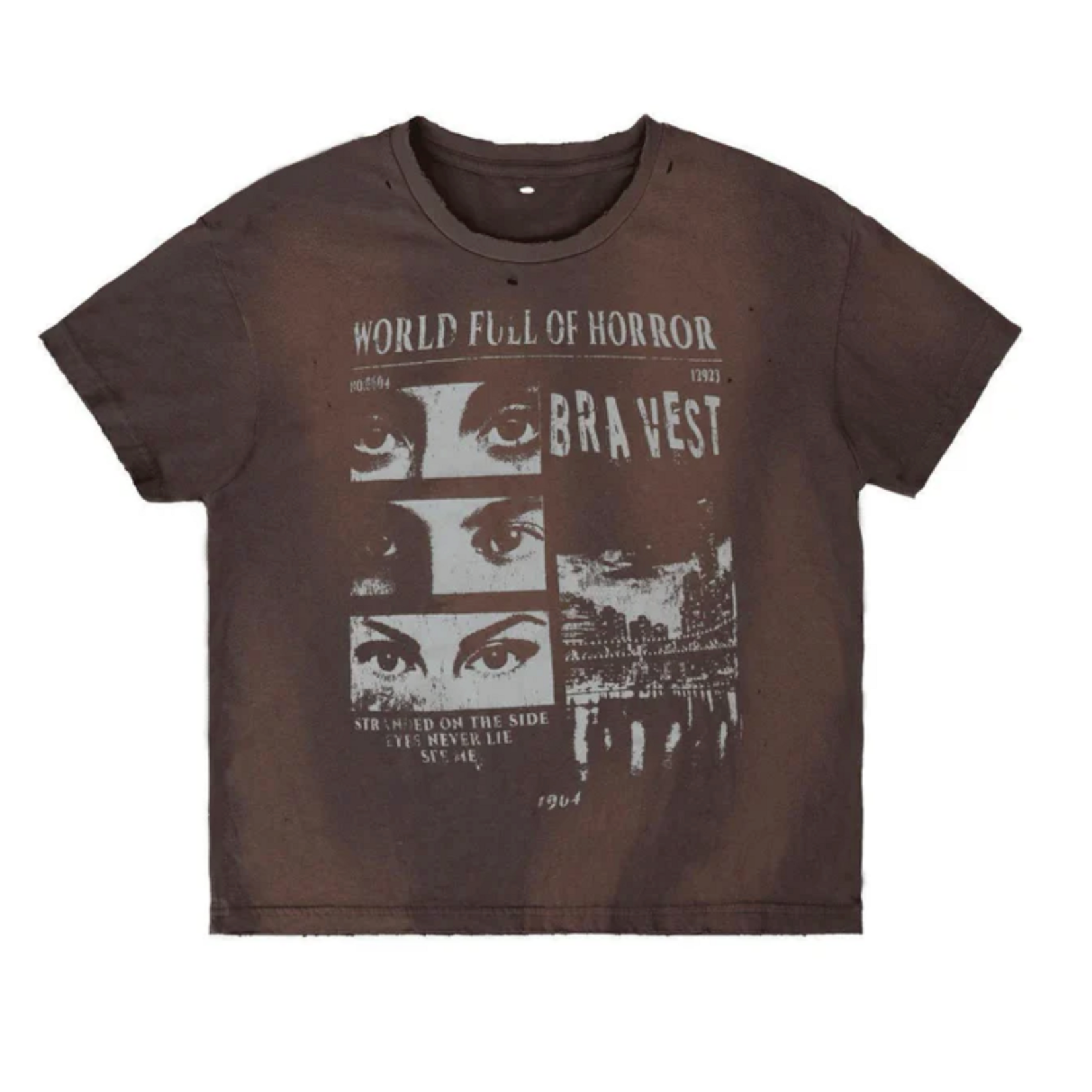 Bravest Horror Tee Brown Wash