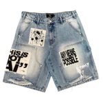 Mixed Emotion M.E AI Jorts Blue