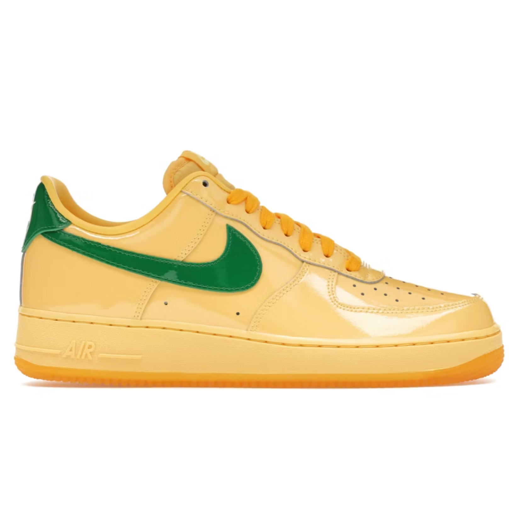 Nike Nike Air Force 1 Low Patent Leather Topaz Gold Pine Green