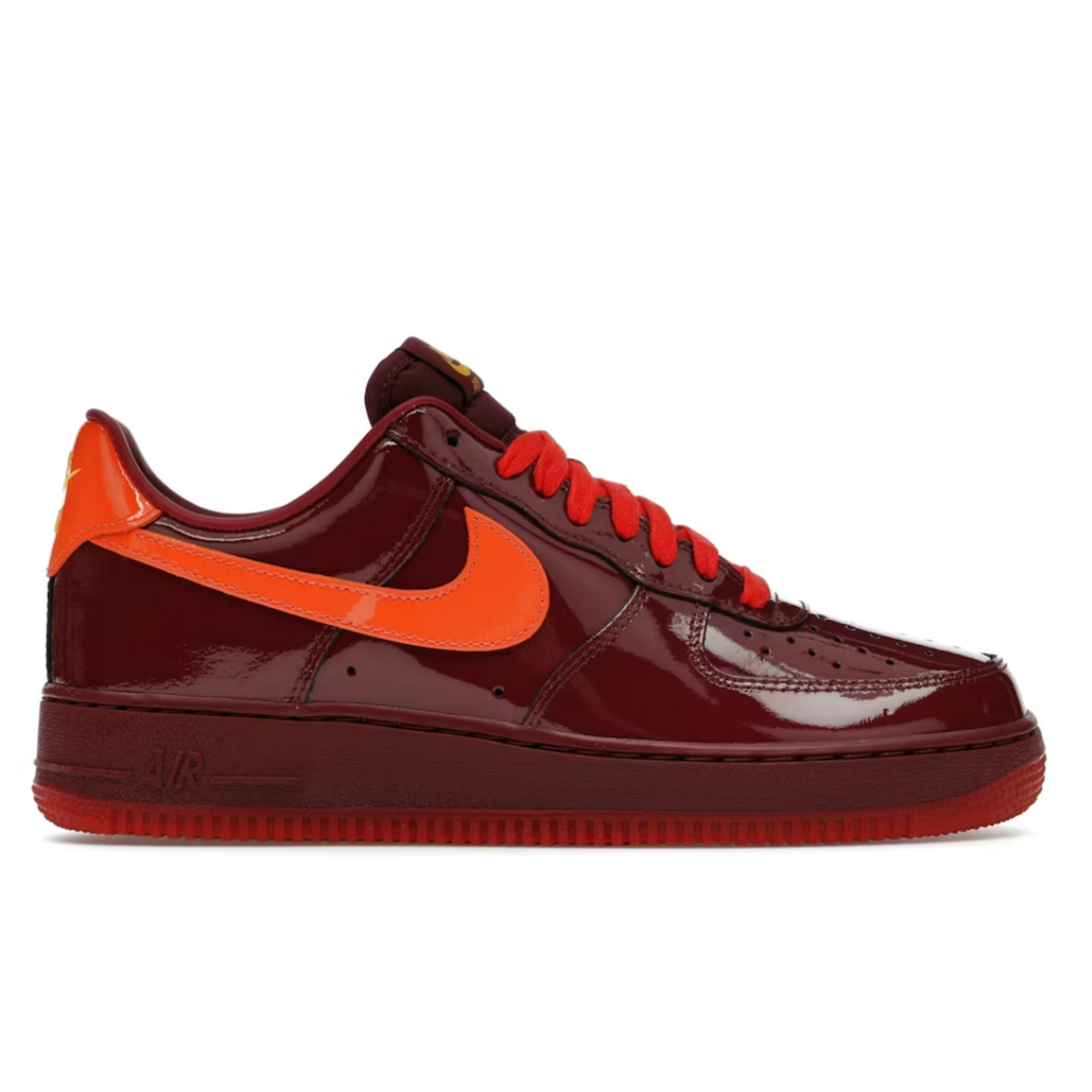 Nike Nike Air Force 1 Low Patent Leather Dark Team Red Safety Orange