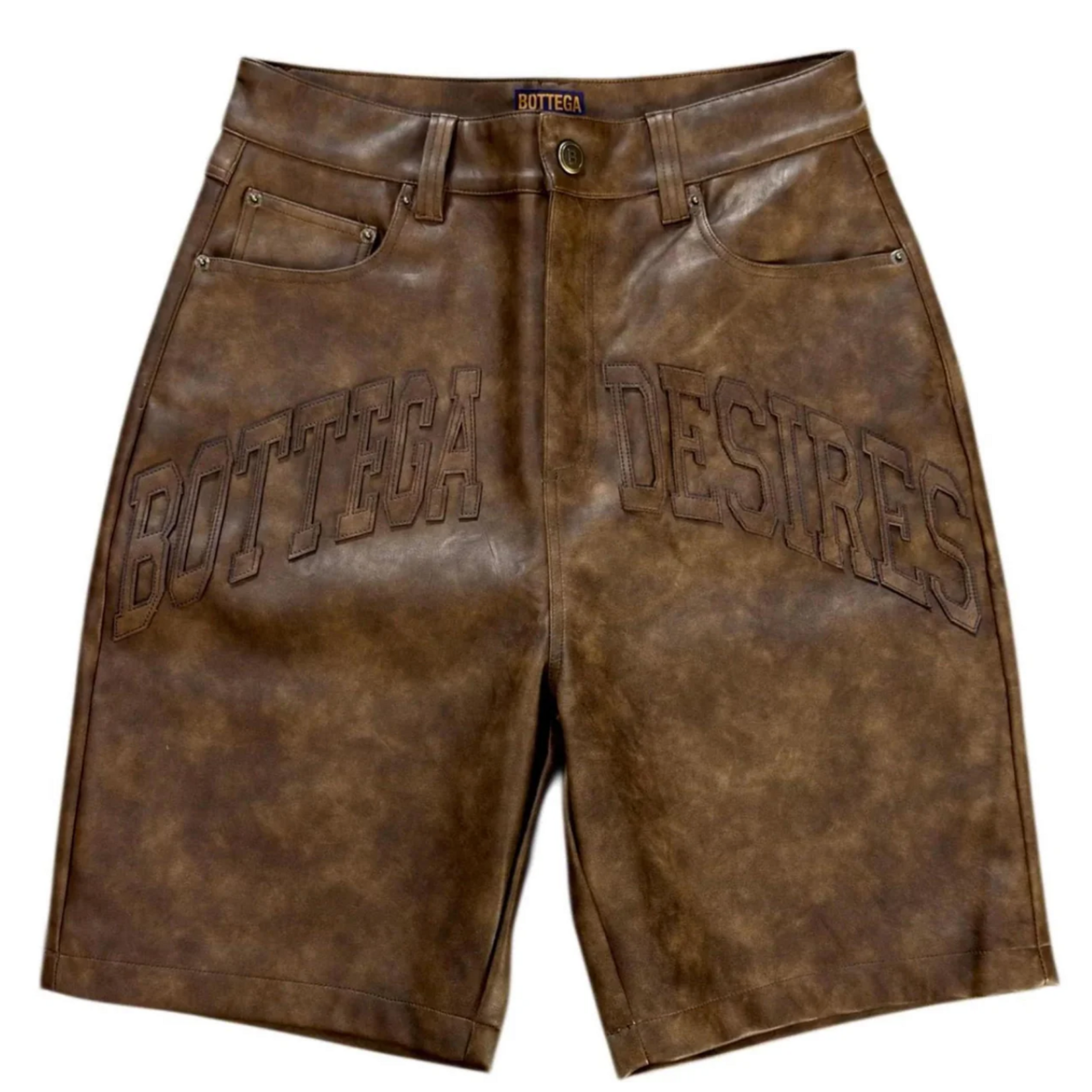 Bottega Desires Bottega Desires Leather Jorts Brown
