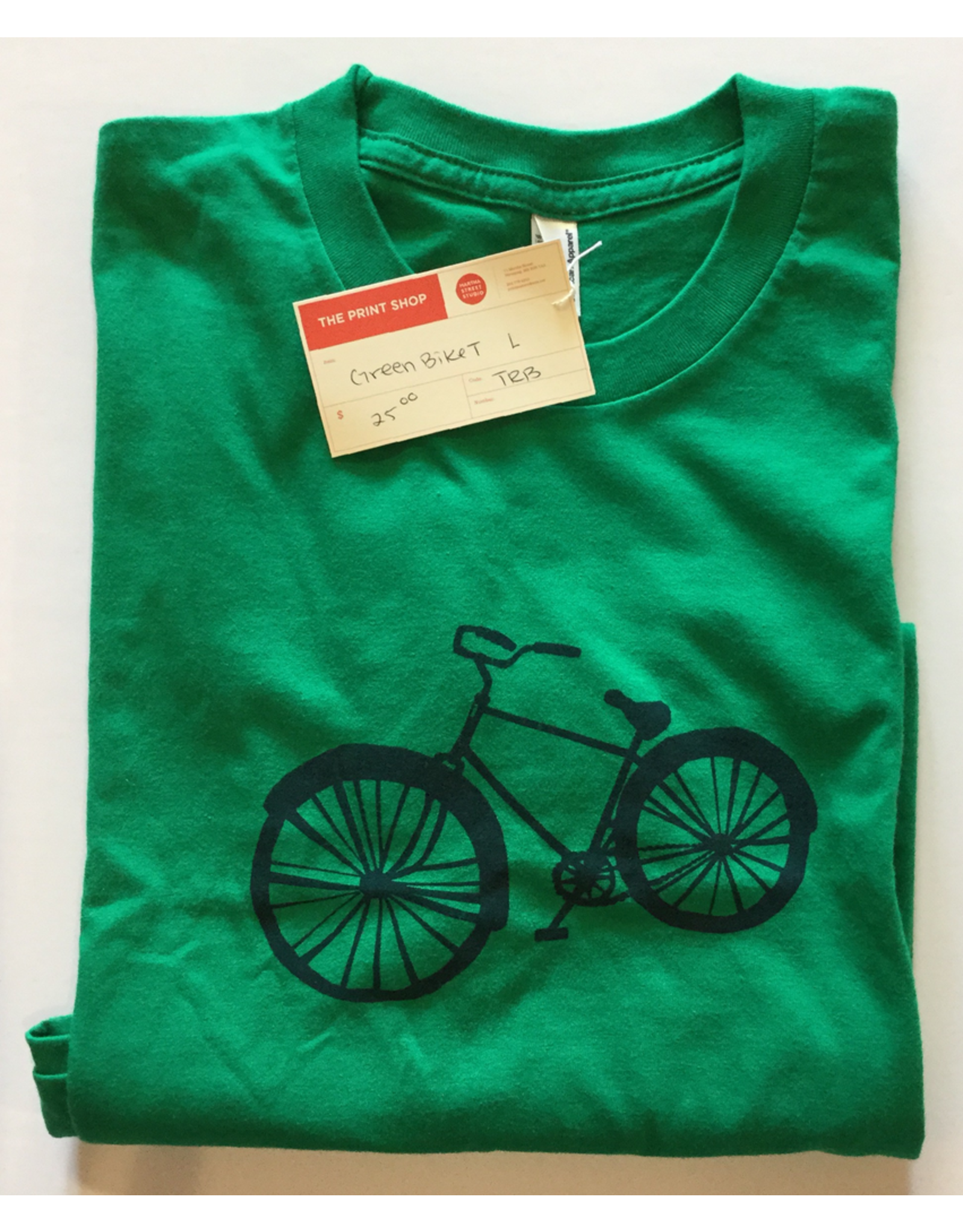 biebrich, tamara rae Green Bike Tee, Clothing, t-shirt